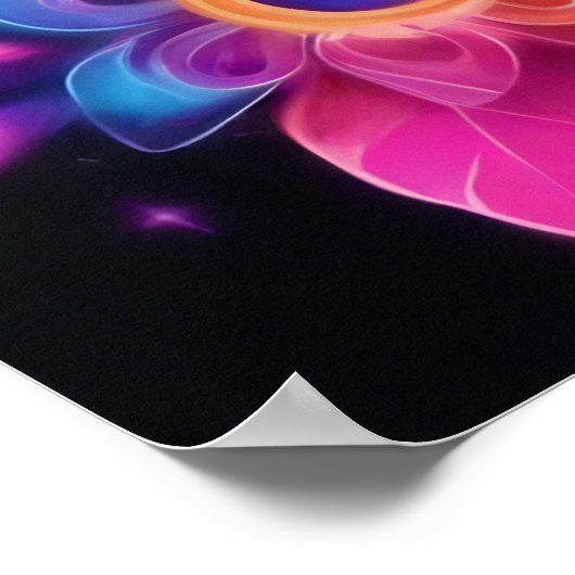 平和、愛、花 ポスター (角)