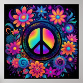 平和、愛、花 ポスター (正面)