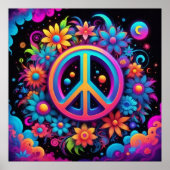 平和、愛、花 ポスター (正面)
