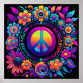 平和、愛、花 ポスター (正面)