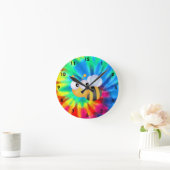 平和、愛、蜂 ラウンド壁時計 (ホーム)