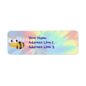 平和、愛、蜂 ラベル (正面)