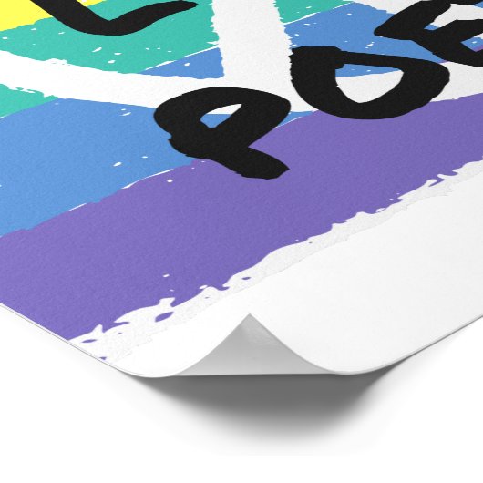 平和。愛.詩。 ポスター (角)