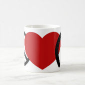 平和・愛・蹄 コーヒーマグカップ (中央)