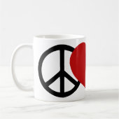 平和・愛・蹄 コーヒーマグカップ (左)