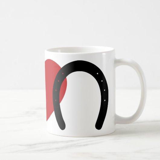 平和・愛・蹄 コーヒーマグカップ (右)