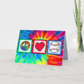 平和、愛、野球 カード (正面)