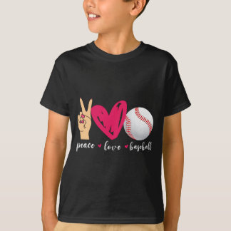 平和 愛 野球 楽しい 野球 チーム ファン Tシャツ