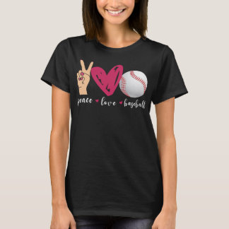 平和 愛 野球 楽しい 野球 チーム 愛好家 Tシャツ