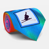 平和、愛、雪のスキー ネクタイ (ロール)