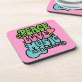 平和、愛、音楽 コースター (左側)