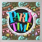 平和、愛、音楽 ポスター (正面)