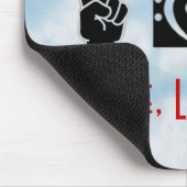 平和、愛、音楽 マウスパッド (コーナー)