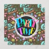 平和、愛、音楽 招待状 (正面/裏面)