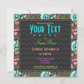 平和、愛、音楽 招待状 (裏面)