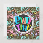 平和、愛、音楽 招待状 (正面)