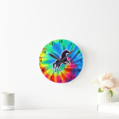 平和、愛、馬 ラウンド壁時計 (ホーム)