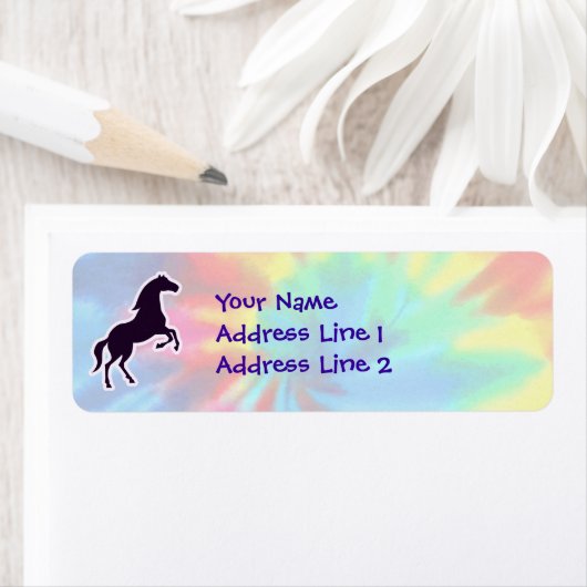 平和、愛、馬 ラベル (インサイチュ)