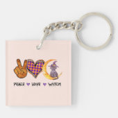 平和、愛、魔女 キーホルダー (裏面)