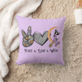 平和、愛、魔女 クッション (ブランケット)