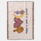 平和、愛、魔女 スローブランケット (正面縦)