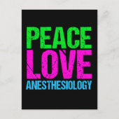平和 愛 麻酔学 ポストカード (正面)