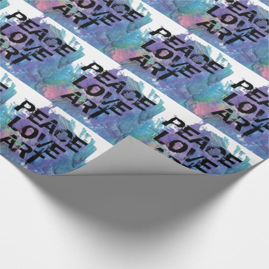 平和 |愛 | ARTタイプ+抽象芸術アート | ラッピングペーパー (角)