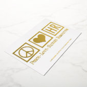 平和 愛 HR エレガント 人事部 オーダーメイド ゴールド 箔シーズンカード (回転した状態)