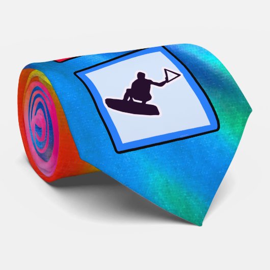 平和、愛、Wakeboarding ネクタイ (ロール)