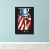 平和：感動的引用文1 キャンバスプリント (インサイチュ (ウッドフロア))