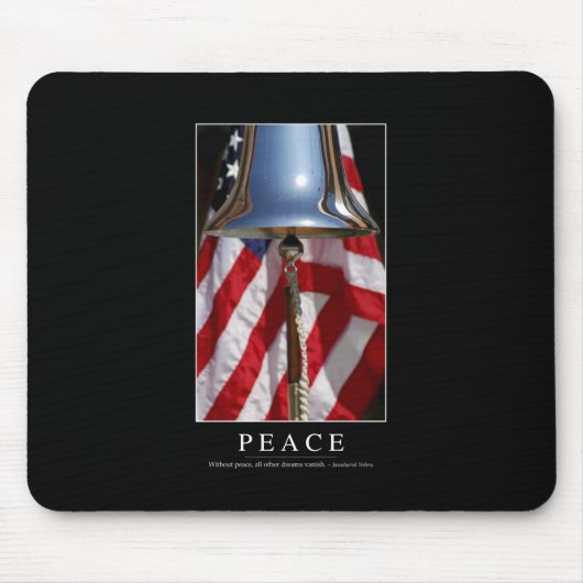 平和：感動的引用文1 マウスパッド (正面)