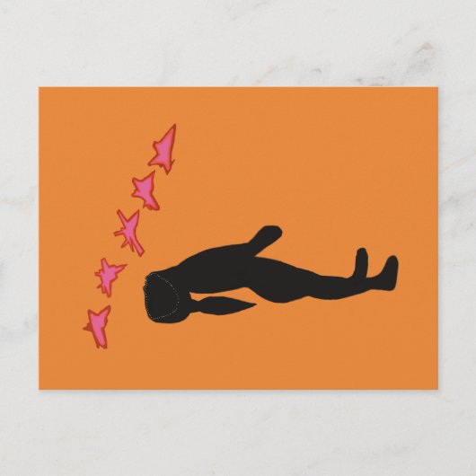 平和、戦争のはがき ポストカード (正面)