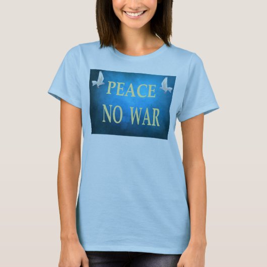 平和 戦争反対 Tシャツ (正面)