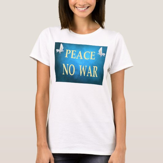 平和 戦争反対 Tシャツ (正面)