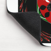 「平和：盾エンブレム付き」アートプリント マウスパッド (コーナー)