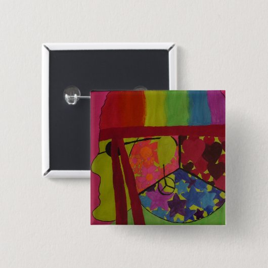 平和 缶バッジ (正面&裏面)