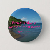 平和 缶バッジ (正面)