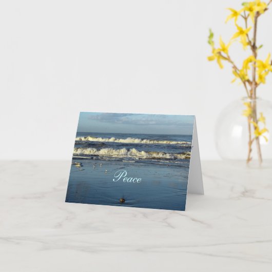 平和-聖書の引用文 カード (黄色い花)