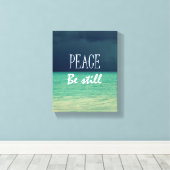 平和、聖書の聖句 キャンバスプリント (インサイチュ (ウッドフロア))
