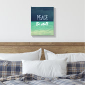 平和、聖書の聖句 キャンバスプリント (インサイチュ (寝室))
