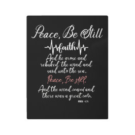 平和、聖書の聖句 メタルプリント