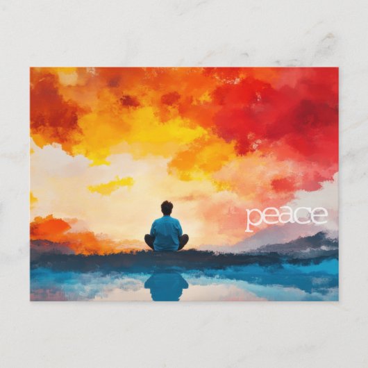 「平和」聖書ポストカード イザヤ書26:3 ポストカード (正面)