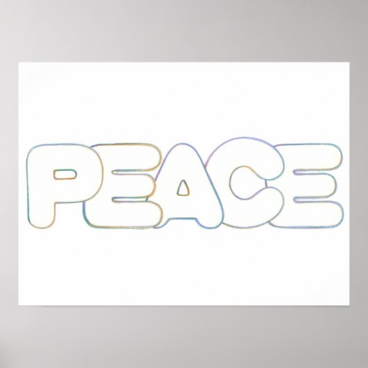 平和、言葉、ポスター ポスター (正面)