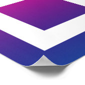 平和☮記号 – - QRコード ポスター (角)