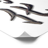 平和、調和、幸運 ポスター (角)