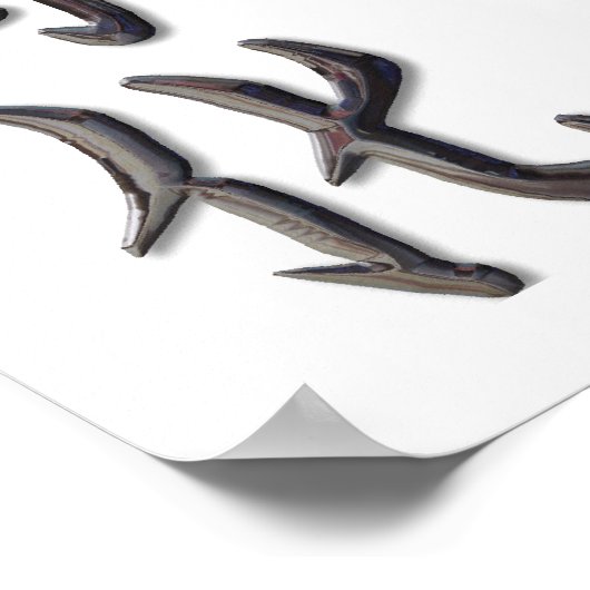 平和、調和、幸運 ポスター (角)