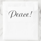 平和 長方形シール (バッグ)