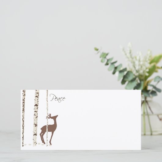 平和、鹿、樺の木{水平} (スタンド正面)