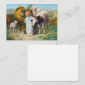 平和、1896年ウィリアム・ストラット ノートカード (正面/裏面)