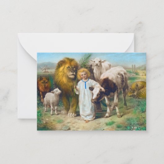 平和、1896年ウィリアム・ストラット ノートカード (正面)